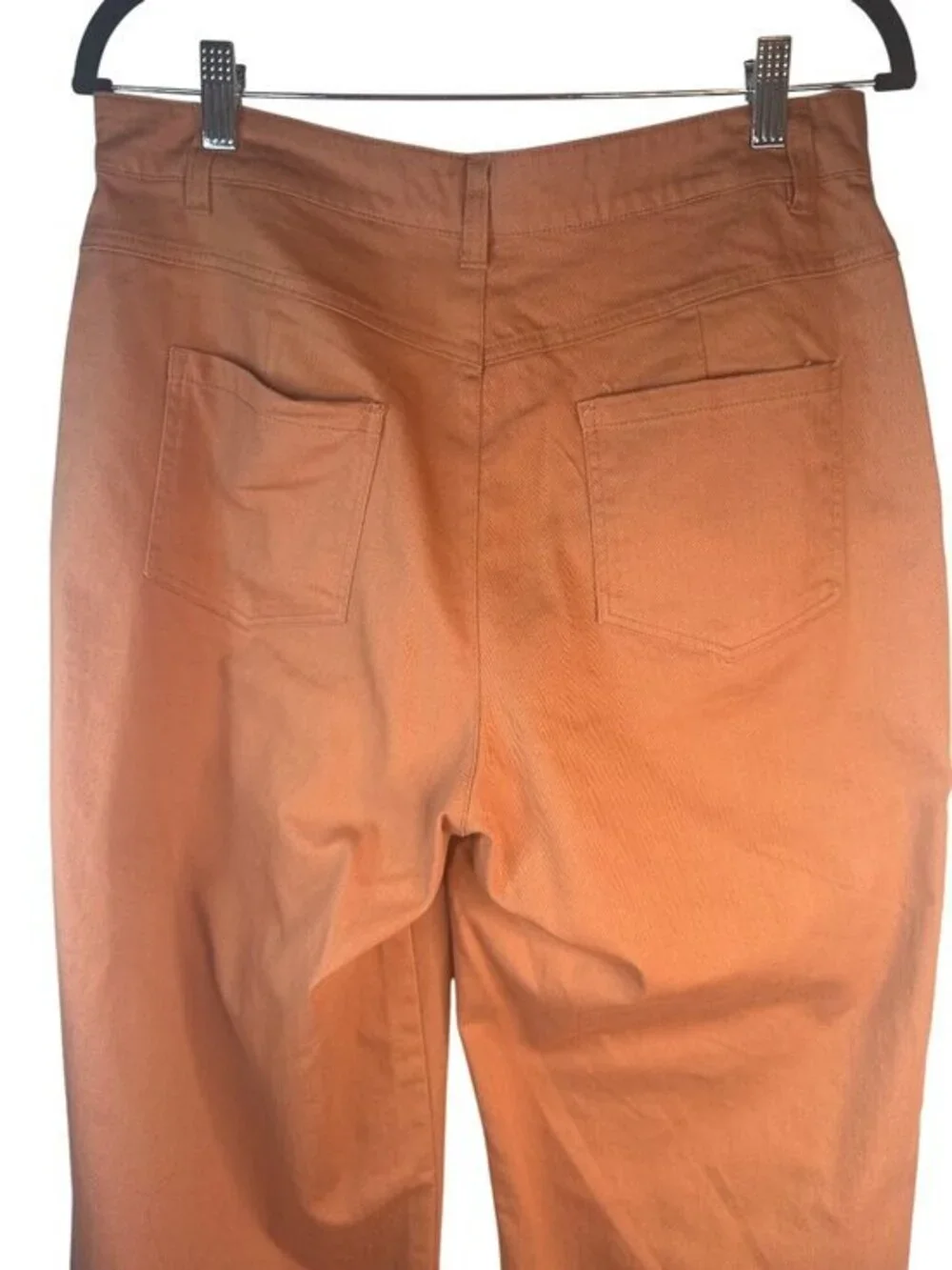New Princess Highway Size 12 Rust Wide-Leg High Rise Pants Cotton Blend